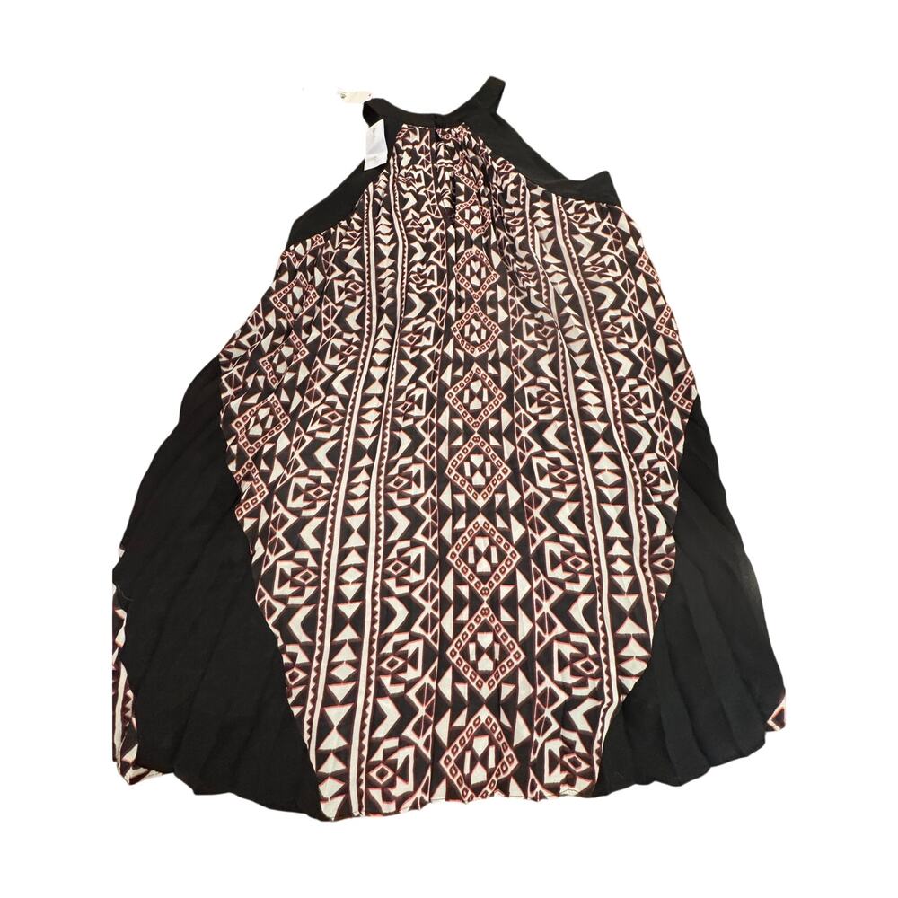 NWT Parker NY Halter Mini Dress Sz Small Black White Geometric Print Sleeveless - Picture 11 of 11